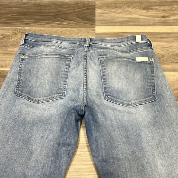 7 for All mankind blue denim straight leg crop jeans size 30 - Picture 10 of 10
